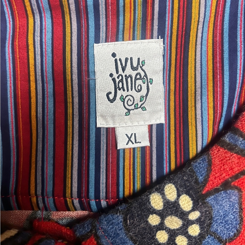 Ivy Jane X-Large Boho Red Multi-Colors Floral Jac… - image 4